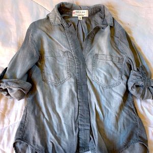 Anthropology Soft denim button down